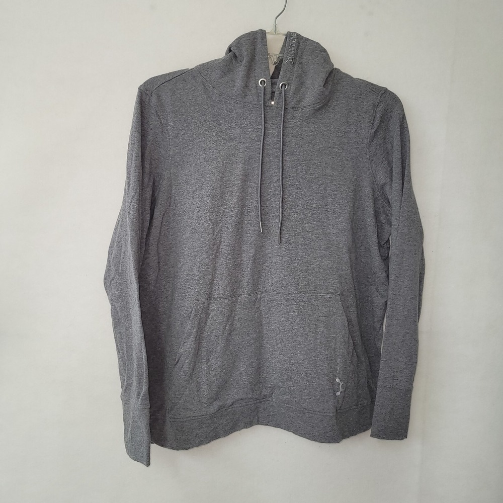 Orangetheory Pullover Hoodie Women‎ XL Gray Thumbhole More Life Logo Active